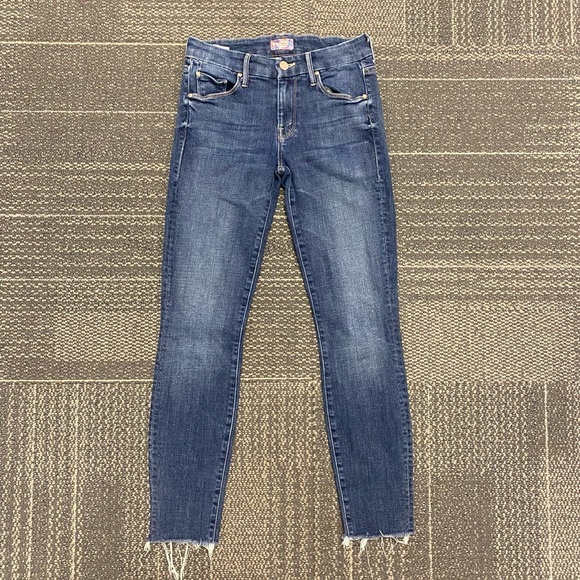 MOTHER Denim The Looker Ankle Fray Jeans Size 26 - Picture 9 of 12